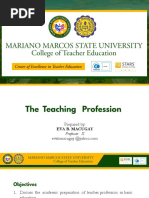 A Closer Look at The Teacher and The Teaching Profession in The ASEAN and Beyond MACUGAY EVA B