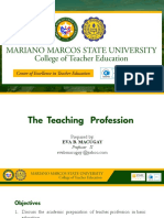 A Closer Look at The Teacher and The Teaching Profession in The ASEAN and Beyond MACUGAY EVA B