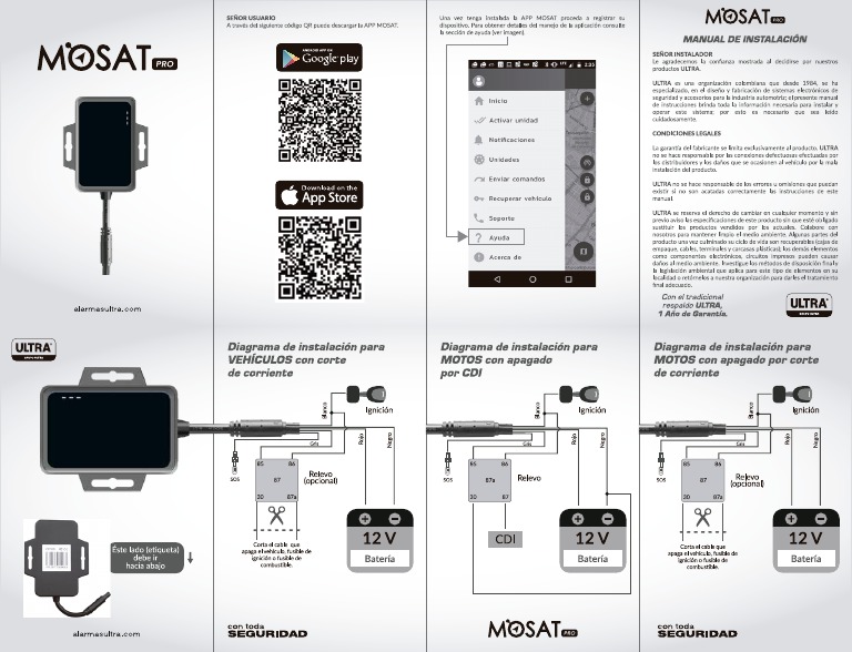 Manual Instalación Mosat Pro | PDF