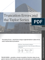 Truncation Errors and The Taylor Series: Engr. Aure Flo A. Oraya, MSCE