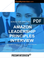 Amazon Leadership Principles Interview: Order ID: 0028913