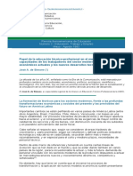 Papel de La Educación Técnico-Profesional