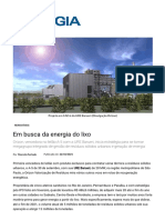 Em Busca Da Energia Do Lixo - Editora Brasil Energia