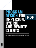 OPEX Program Design For In-Person Hybrid and Remote Clients