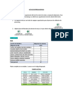 Acta de Entrega Boyaca