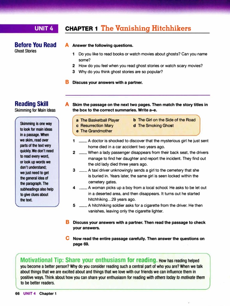 Skimming For Main Ideas PDF