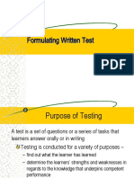 Session 5-Formulating Written Test 1
