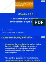 Introduction To Marketing Management: Chapter 5 & 6