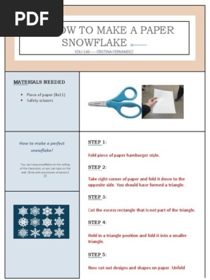 how to make a paper snowflake
