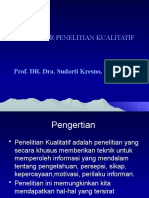 Pengantar Penelitian Kualitatif: Prof. DR. Dra. Sudarti Kresno, SKM, MA