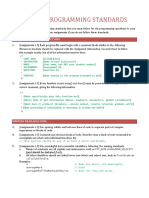 Comp 1010 Programming Standards: Commenting Files and Functions