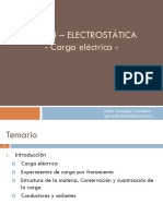 Electrostática - 1 - Carga eléctrica