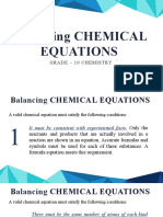 Balancing Chemical Equations Grade 10 Chemistry