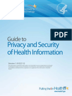 Guide to Privacy and Security of Health Information