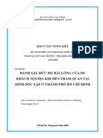 Đánh Giá Mức Độ Hài Lòng Của Du Khách Nội Địa Khi Đến Tham Quan Tại Dinh Độc Lập ở Tphcm