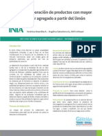 Elaboración de Productos Con Mayor Valor Agregado A Partir Del Limón