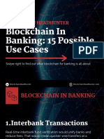 Blockchain in Banking: 15 Possible Use Cases
