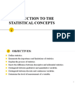 Lesson1 Introduction To The Statistical Concepts