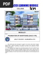 JOM - Module 1 - Foundation of Shorthand