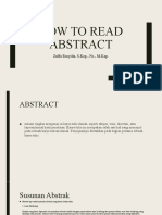 How To Read Abstract