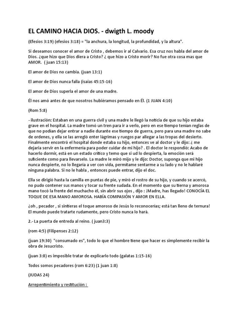 El Camino Hacia Dios | PDF | Cristo (título) | Amor