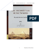 Las Matematicas de Los Faraones - Ricardo Moreno Castillo