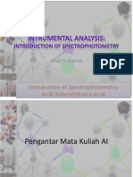 P1. Introduction - of - Spectophotometry