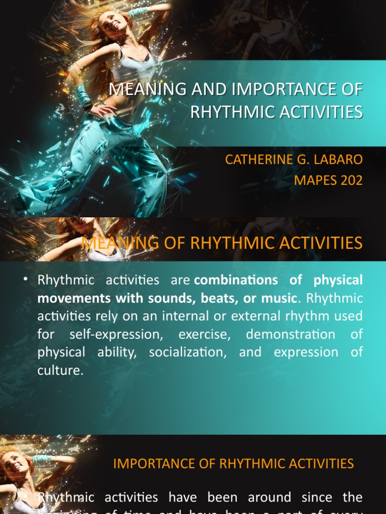 Importance of Rhythmic Activities | PDF | Dances | Witchcraft