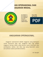 Anggaran Operasional Dan Anggaran Modal