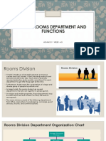 Hotel Rooms Division Departments and Functions