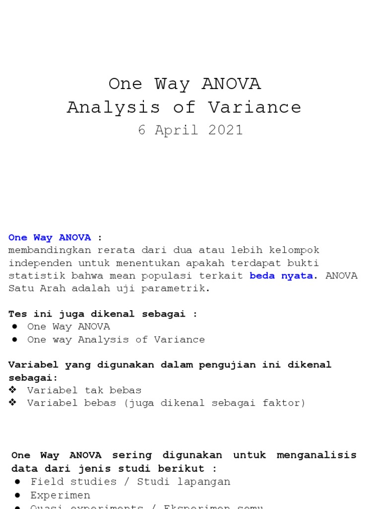 Analisis One Way ANOVA Penjualan HP | PDF | Bisnis