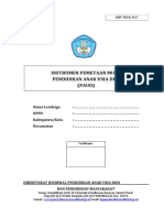 Instrumen Pemetaan Mutu Pendidikan Anak Usia Dini (PAUD)