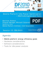 Mobile Platform Idle Power Optimization