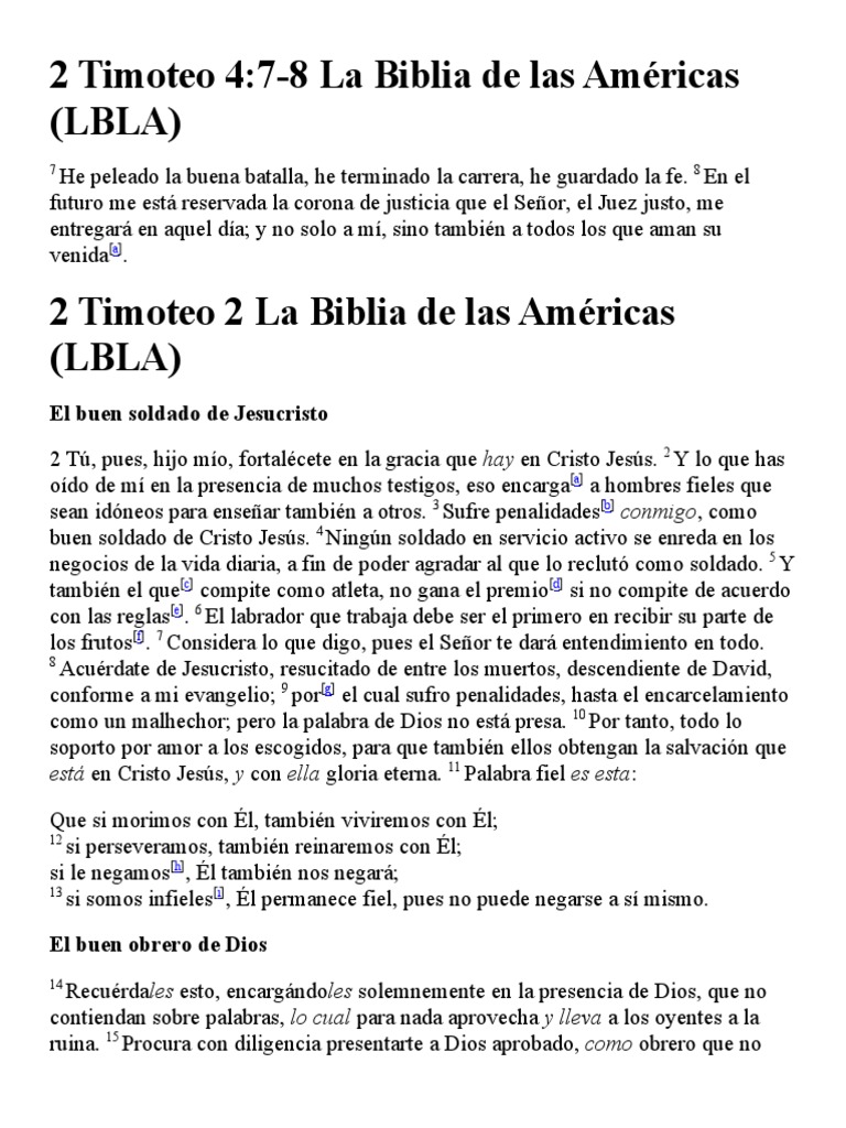 2 Timoteo 4 Pdf Jesús Cristo Título