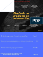 Diseño de Un Programa de Intervención