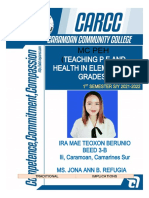 Teaching P.E and Health in Elementary Grades: MC Peh