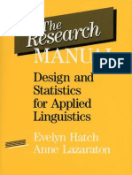 Evelyn Hatch, Anne Lazaraton - The Research Manual_ Design and Statistics for Applied Linguistics (1991, Heinle & Heinle Pub) - Libgen.lc
