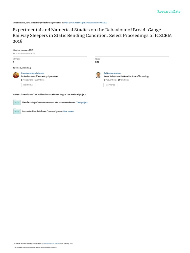 Experimental and Numerical Studies On The Behaviou | PDF | Strength Of ...