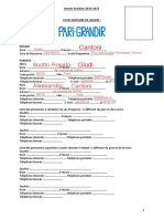 Copia Di Fiche D'inscription Vacances - Pari-Grandir (2016-2017)