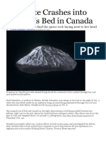 Meteorite Crashes Into Woman's Bed in Canada-20211017
