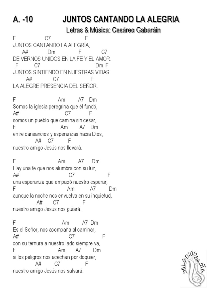 A. - 10 Juntos Cantando La Alegria | PDF