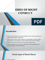 Codes of Right Conduct