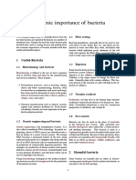 Economic Importance of Bacteria