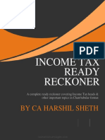 INCOME TAX Ready Reckoner - by CA HARSHIL SHETH