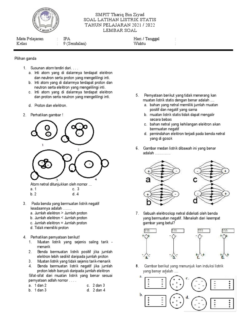 Soal Listrik Statis Kelas 9 | PDF