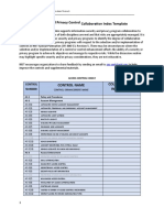 Security and Privacy Control Collaboration Index Template