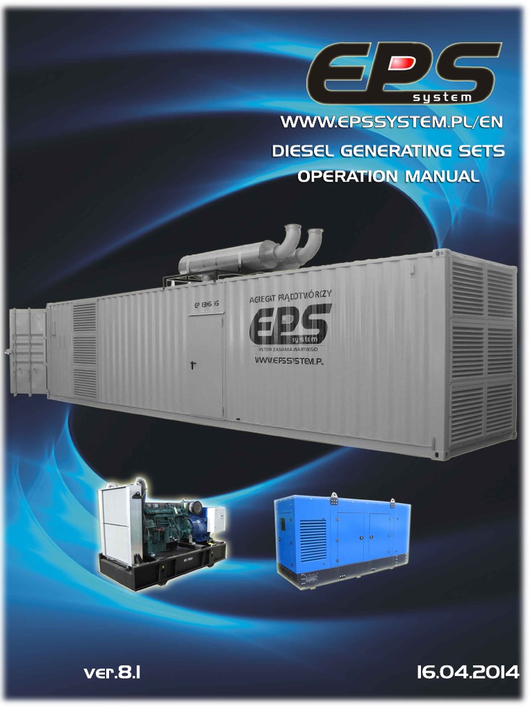 Www. Epssystem. Pl/En DI Esel Generati NG Sets Operati On Manual | PDF ...