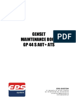 GENSET Maintenance Booki GP 44 S AUT + SZR SIEGER SOFIA 131-1-16 F