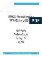IEEE 802.3 Ethernet Working Group TIA TR-42 Liaison To IEEE 802.3