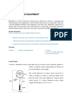 Badminton Court and Equipment Dimensions